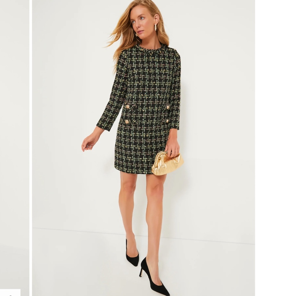 Tuckernuck Holly Tinsel Tweed Long Sleeve Jackie Dress (New w/ Tags Sz M)